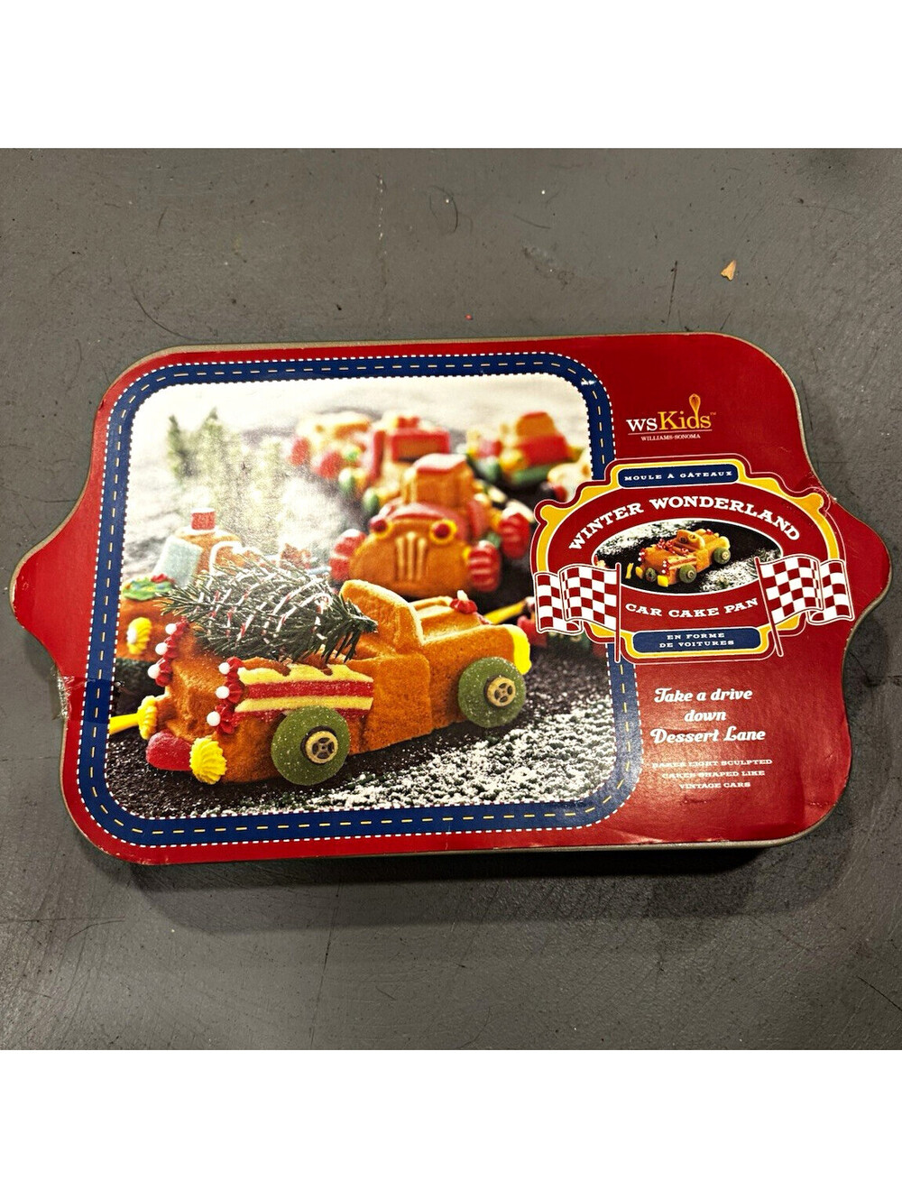 Williams-Sonoma Sweet Rides Car Cake Pan Cast Aluminum Nonstick 5 Cup Gold